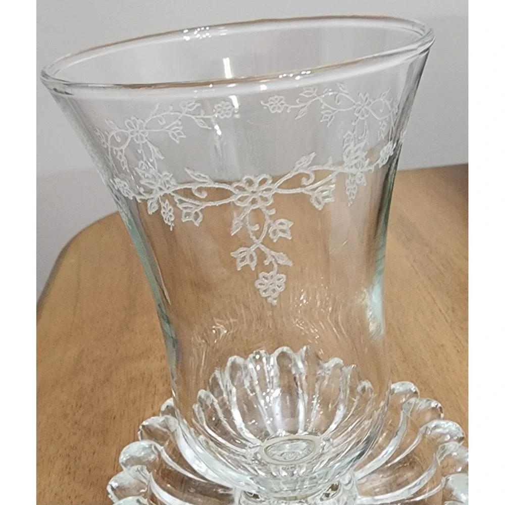 Vintage Homco Cathedral Floral Sconce Votive peg Candle Holder 5